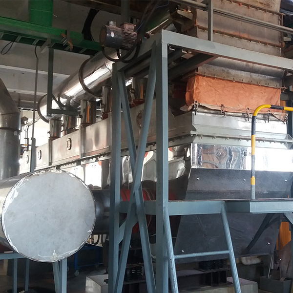 河北5t每小時鹽干燥振動流化床系統(tǒng)開機(jī)成功